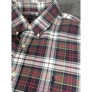 Ralph Lauren‎ Men's Button Up Long Sleeve Plaid Multicolor Shirt  2XL